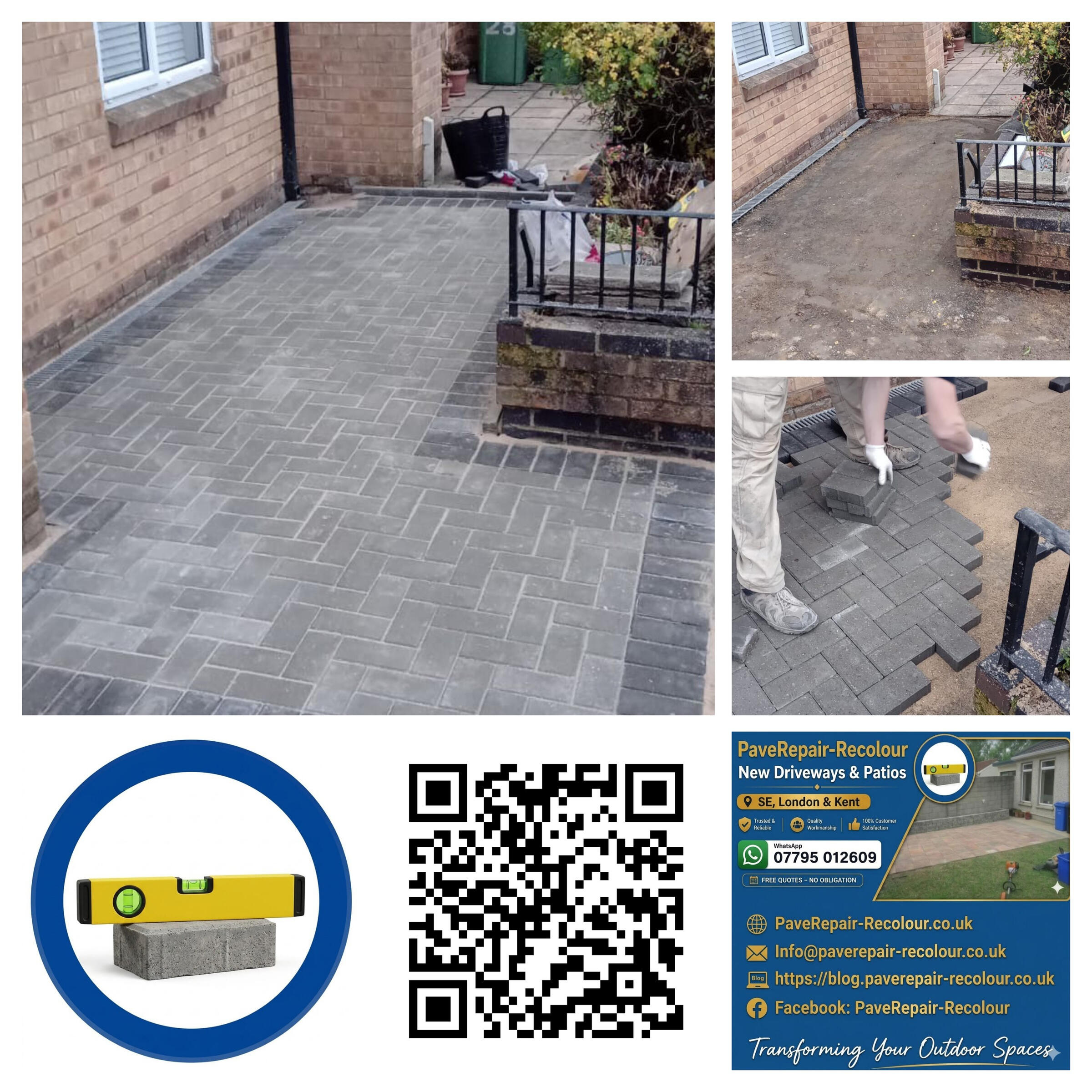 Professional Block Paving Restoration Eltham SE9 | PaveRepair-Recolour Specialist block paving restoration service in Eltham, including deep cleaning, kiln-dried re-sanding, and professional sealing for a factory-reset finish.