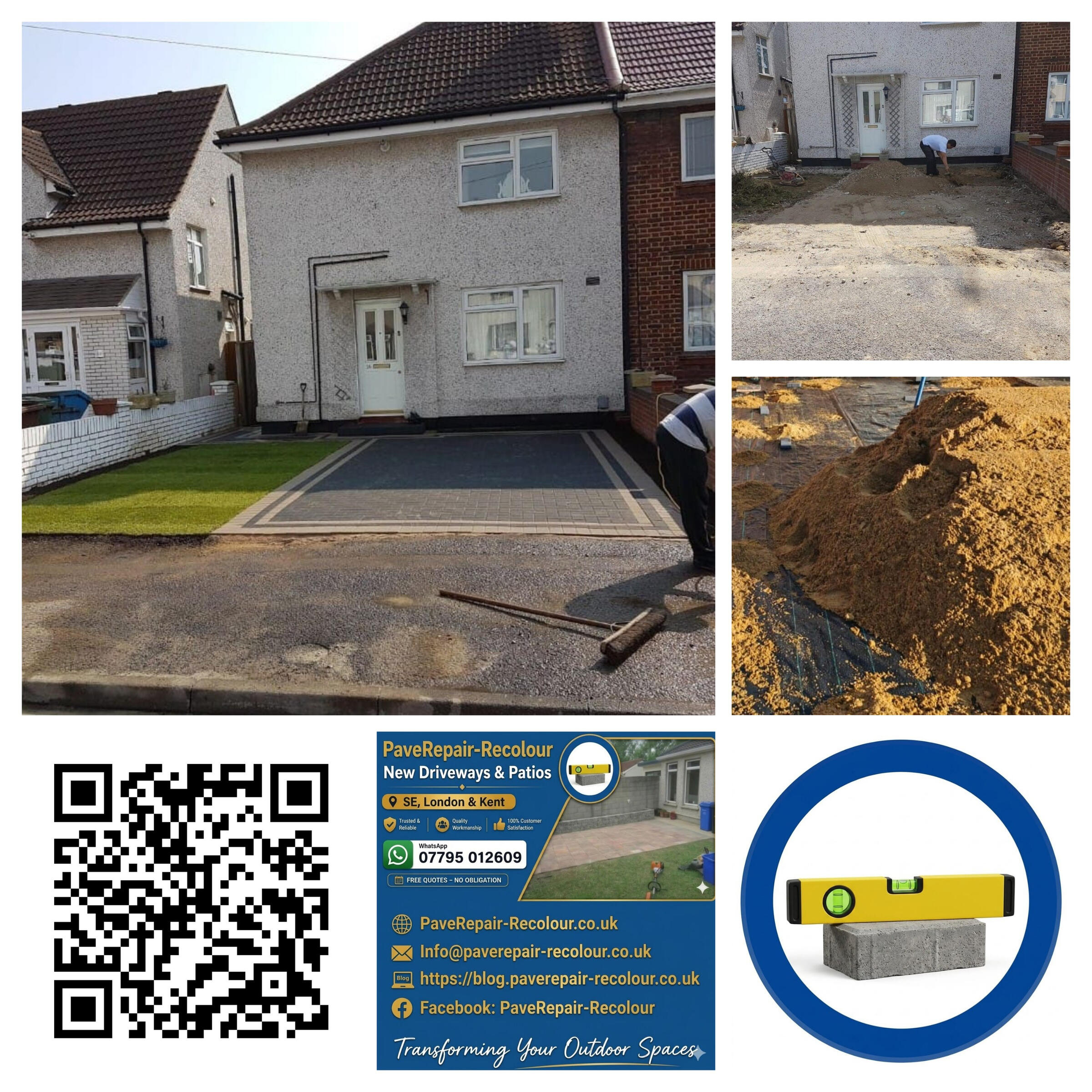 Expert Block Paving Driveways & Repair Eltham SE9 | PaveRepair-Recolour Alt Text: Professional block paving Driveways in Eltham, featuring a deep clean, kiln-dried re-sanding, and premium sealing for a showroom-quality factory reset finish.